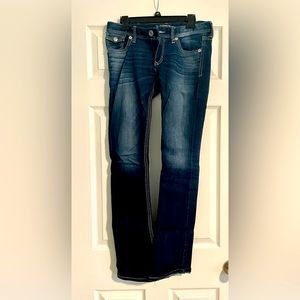 Express dark boot cut jeans